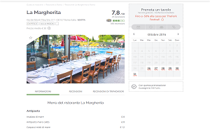 Il sito online di La Margherita Ristorante