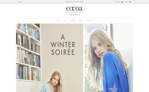 Il sito online di Cocoa Cashmere