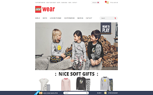 Il sito online di Lego Wear