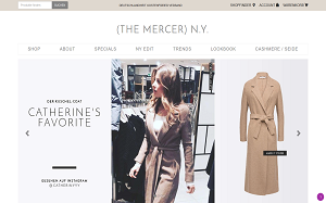 Il sito online di The Mercer N.Y.