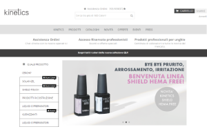 Il sito online di Kinetics Nails