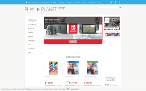 Il sito online di Playplanet shop