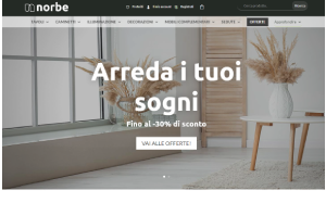 Visita lo shopping online di Norbe