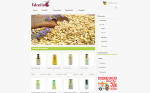 Il sito online di Prodotti Biologici Valentino