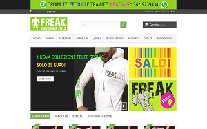 Visita lo shopping online di Freakstore.it