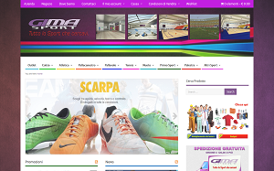 Il sito online di Gima Sport