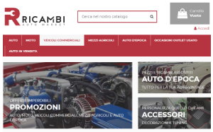 Il sito online di Ricambi Auto Market