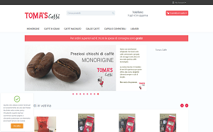 Il sito online di Toma's Caffè