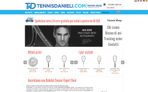 Il sito online di Tennis Shop Danieli