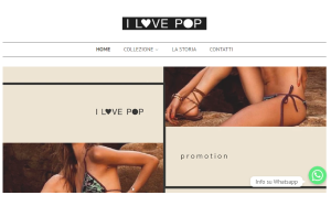 Il sito online di I Love Pop