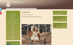 Il sito online di La Casa degli Angeli