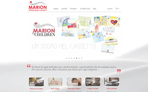 Il sito online di Marion Materassi