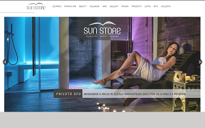 Il sito online di Sun Store Spa