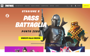 Visita lo shopping online di Fortnite