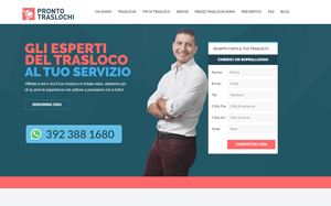 Il sito online di Pronto Traslochi
