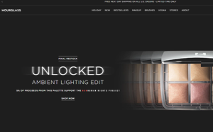 Il sito online di Hourglass Cosmetics