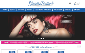 Il sito online di Gioielli Brillanti