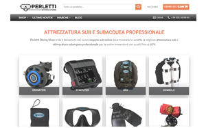 Il sito online di Perletti Diving Store