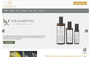 Il sito online di De Robertis Oliveoil