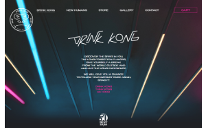 Il sito online di Drink Kong