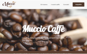 Il sito online di Muccio caffè