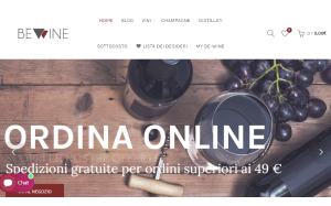 Il sito online di Be Wine