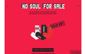 Il sito online di No Soul For Sale