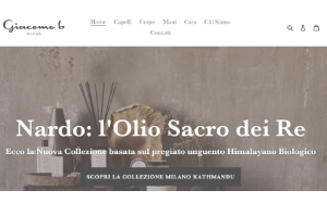 Il sito online di Giacomo B Milano