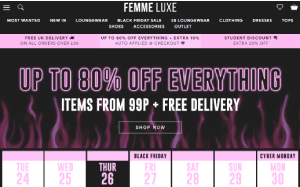 Visita lo shopping online di Femme Luxe