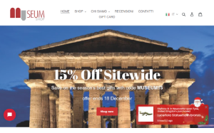 Il sito online di Museum Shop