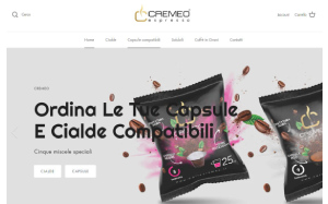 Il sito online di Caffè Cremeo