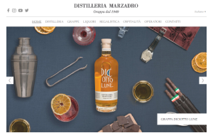 Il sito online di Distilleria Marzadro