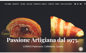 Il sito online di Cosmo Pasticceria