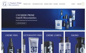 Il sito online di I Numeri Primi Biocosmetics