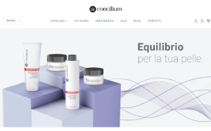 Il sito online di Concilium Cosmetics