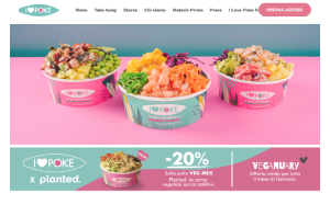 Il sito online di I Love Poke