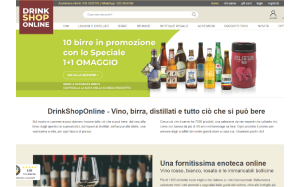 Il sito online di Drink Shop Oonline