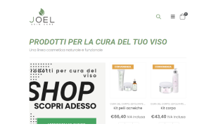 Il sito online di Joel Skin care