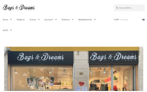 Il sito online di Bags & Dreams