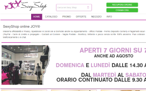 Il sito online di Joy Sexy shop