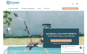 Il sito online di Lovee Aquabike