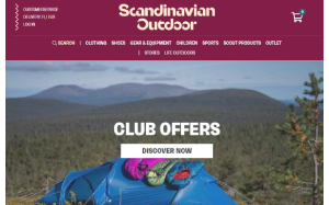 Il sito online di Scandinavian Outdoor