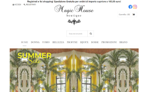 Il sito online di Magic House Boutique