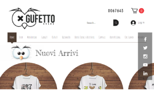 Il sito online di Gufetto Brand