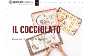 Il sito online di Chocolate for Family