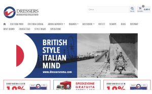 Il sito online di Dressers Roma