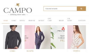 Il sito online di Campo moda