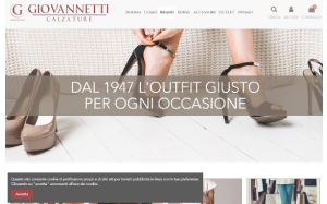 Il sito online di Giovannetti Calzature