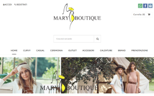 Il sito online di Mary Boutique 1965