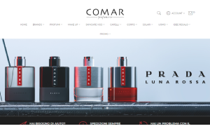 Il sito online di Comar Profumerie